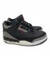 中古・古着 NIKE (ナイキ) LEVI'S (リーバイス) AIR JORDAN 3 DENIM/GYM RED スニーカー ブラック サイズ:26cm：23000円