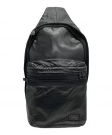 PORTER（ポーター）の古着「アルーフ SLING SHOULDER BAG」｜ブラック