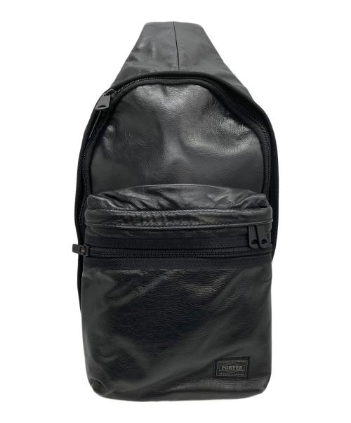 PORTER（ポーター）PORTER (ポーター) アルーフ SLING SHOULDER BAG ブラックの古着・服飾アイテム