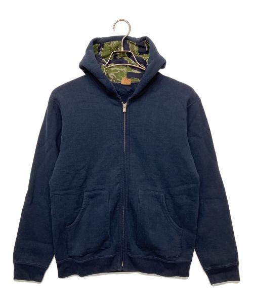 Deluxeware（デラックスウェア）DELUXEWARE (デラックスウェア) ジップパーカー ネイビー サイズ:Mの古着・服飾アイテム