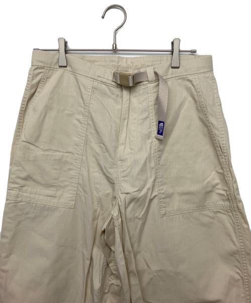 THE NORTH FACE（ザ ノース フェイス）THE NORTH FACE (ザ ノース フェイス) NT5316N　Ripstop Wide Cropped Pants　クロップドパンツ アイボリー サイズ: 76cm (W30)の古着・服飾アイテム