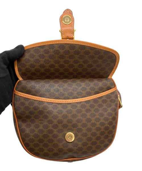 CELINE（セリーヌ）CELINE (セリーヌ) マカダム ショルダーバッグ ブラウンの古着・服飾アイテム