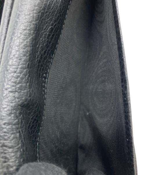 GUCCI（グッチ）GUCCI (グッチ) グッチシマ　3つ折り財布 ブラックの古着・服飾アイテム