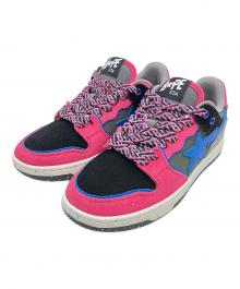 A BATHING APE（アベイシングエイプ）の古着「BAPE SK8 STA　スニーカー」｜ピンク×ブルー