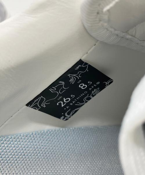A BATHING APE（アベイシングエイプ）A BATHING APE (ア ベイシング エイプ) スニーカー ホワイト サイズ:26.5cmの古着・服飾アイテム