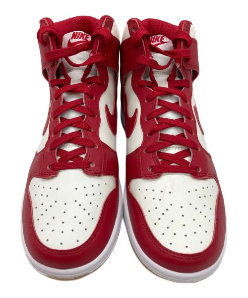 NIKE（ナイキ）NIKE (ナイキ) W NIKE DUNK HIGH ダンク　ハイカットスニーカー レッド サイズ:24cmの古着・服飾アイテム