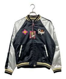 A BATHING APE（アベイシングエイプ）の古着「CRYSTAL STONE BABY LISA SOUVENIR JACKET」｜ブラック