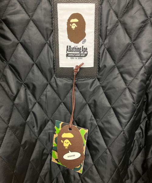 A BATHING APE（アベイシングエイプ）A BATHING APE (ア ベイシング エイプ) SHARK VARSITY JACKET ブラック サイズ:XLの古着・服飾アイテム
