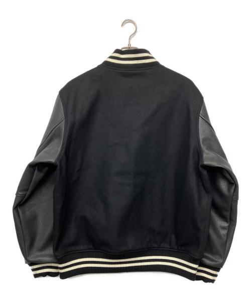 A BATHING APE（アベイシングエイプ）A BATHING APE (ア ベイシング エイプ) SHARK VARSITY JACKET ブラック サイズ:XLの古着・服飾アイテム