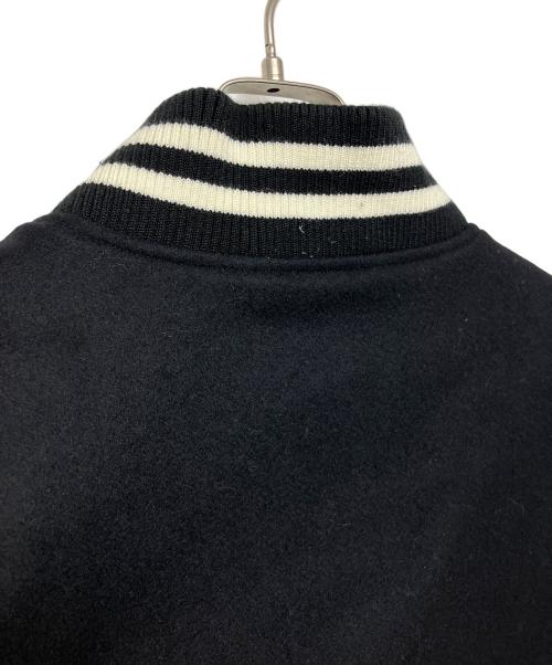 A BATHING APE（アベイシングエイプ）A BATHING APE (ア ベイシング エイプ) SHARK VARSITY JACKET ブラック サイズ:XLの古着・服飾アイテム