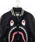 A BATHING APE (ア ベイシング エイプ) SHARK VARSITY JACKET ブラック サイズ:XL：70000円