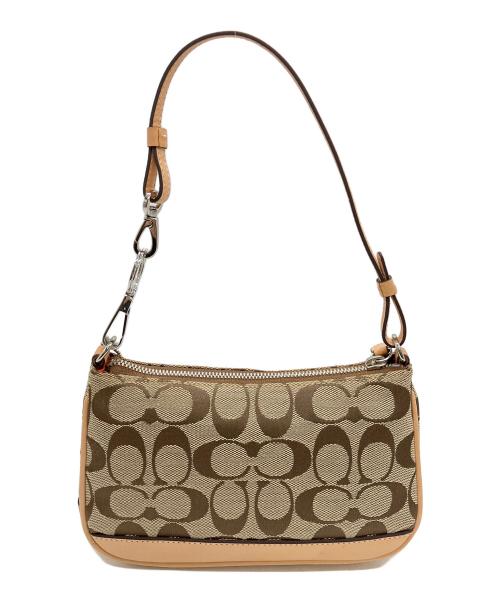 COACH（コーチ）COACH (コーチ) シグネチャー ワンショルダーバッグ ベージュの古着・服飾アイテム
