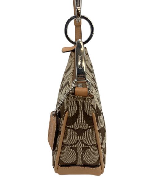 COACH（コーチ）COACH (コーチ) シグネチャー ワンショルダーバッグ ベージュの古着・服飾アイテム