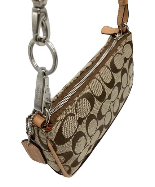 COACH（コーチ）COACH (コーチ) シグネチャー ワンショルダーバッグ ベージュの古着・服飾アイテム