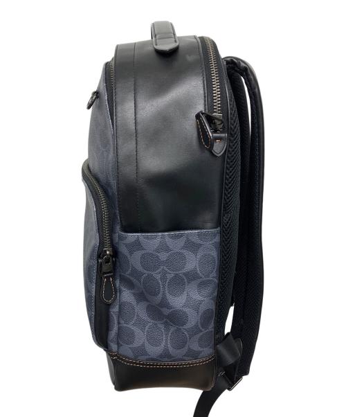 COACH（コーチ）COACH (コーチ) シグネチャー ヴァーシティ グラハム バックパック ネイビー×ブラックの古着・服飾アイテム