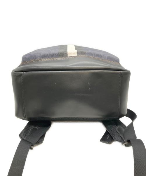 COACH（コーチ）COACH (コーチ) シグネチャー ヴァーシティ グラハム バックパック ネイビー×ブラックの古着・服飾アイテム