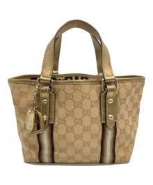 GUCCI（グッチ）の古着「シェリーライン　ハンドバッグ」｜ベージュ
