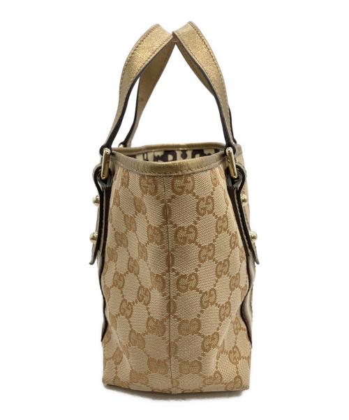 GUCCI（グッチ）GUCCI (グッチ) シェリーライン　ハンドバッグ ベージュの古着・服飾アイテム