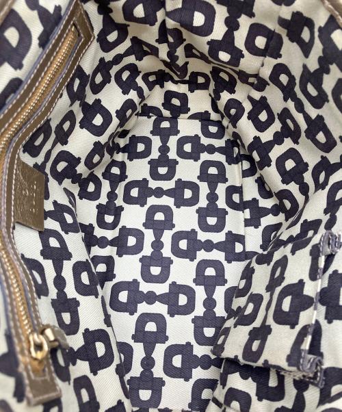 GUCCI（グッチ）GUCCI (グッチ) シェリーライン　ハンドバッグ ベージュの古着・服飾アイテム