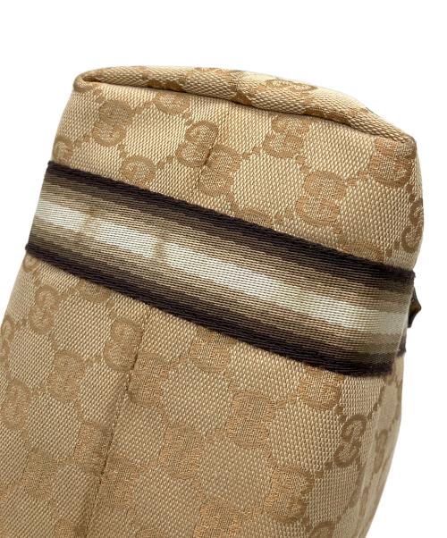 GUCCI（グッチ）GUCCI (グッチ) シェリーライン　ハンドバッグ ベージュの古着・服飾アイテム