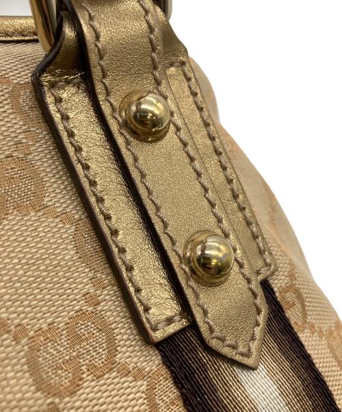 GUCCI（グッチ）GUCCI (グッチ) シェリーライン　ハンドバッグ ベージュの古着・服飾アイテム