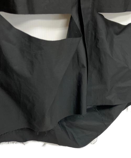 Maison Margiela（メゾンマルジェラ）Maison Margiela (メゾンマルジェラ) カッティングオーバーサイズシャツ ブラック サイズ:Mの古着・服飾アイテム