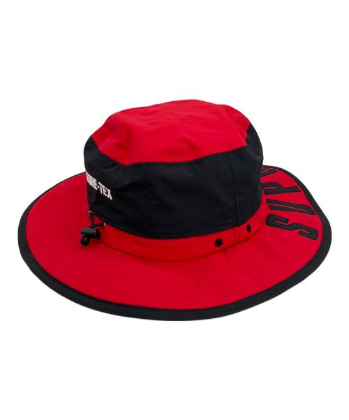 THE NORTH FACE（ザ ノース フェイス）THE NORTH FACE (ザ ノース フェイス) SUPREME (シュプリーム) arc logo horizon  breeze hat ブラック×レッドの古着・服飾アイテム