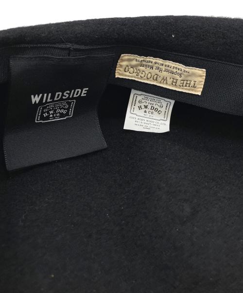 THE H.W.DOG&CO.（エイチダブリュードッグアンドコー）THE H.W.DOG&CO. (エイチダブリュードッグアンドコー) ベレー帽 ブラック サイズ:FREEの古着・服飾アイテム