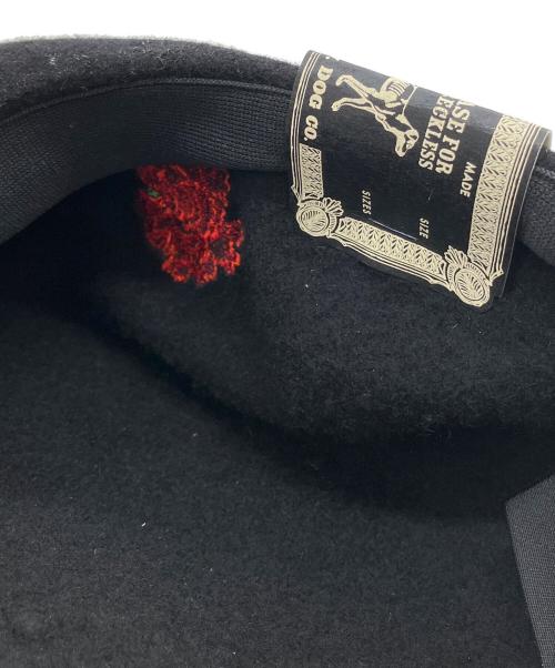 THE H.W.DOG&CO.（エイチダブリュードッグアンドコー）THE H.W.DOG&CO. (エイチダブリュードッグアンドコー) ベレー帽 ブラック サイズ:FREEの古着・服飾アイテム