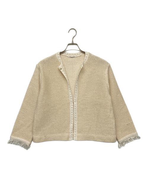 house of lotus（ハウスオブロータス）house of lotus (ハウスオブロータス) ツイードジャガードジャケット ベージュ サイズ:Mの古着・服飾アイテム