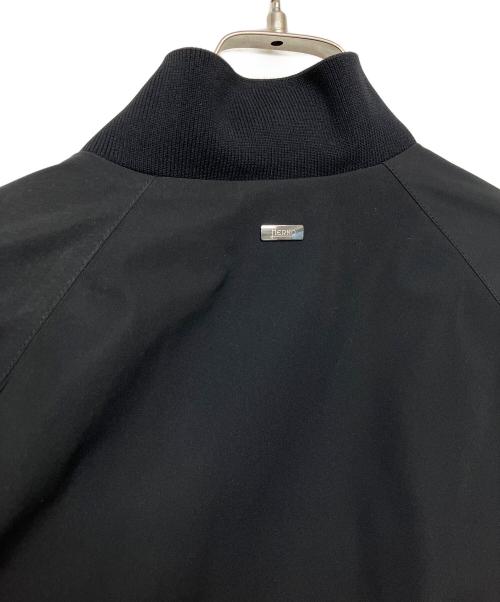 HERNO（ヘルノ）HERNO (ヘルノ) ウォーターレペレントポリエステルボマーブルゾン ブラック サイズ:44の古着・服飾アイテム