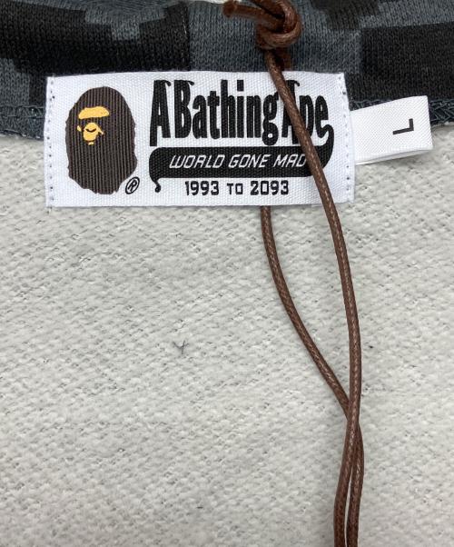 A BATHING APE（アベイシングエイプ）A BATHING APE (アベイシングエイプ) MULTI PIXEL CAMO SHARK REGULAR FIT FULL ZIP HOODIE ブラック サイズ:L 未使用品の古着・服飾アイテム