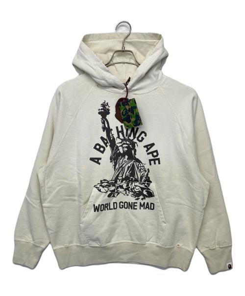 A BATHING APE（アベイシングエイプ）A BATHING APE (アベイシングエイプ) プルオーバーパーカー アイボリー サイズ:M 未使用品の古着・服飾アイテム