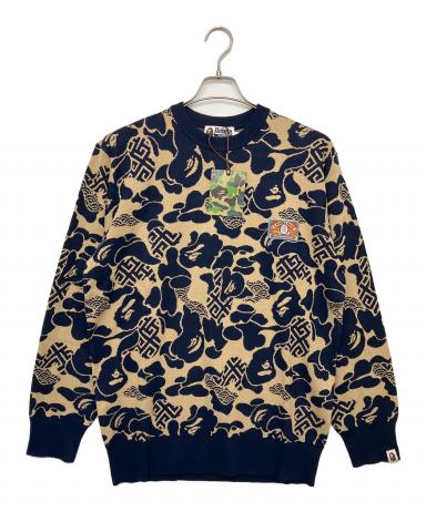 中古・古着通販】A BATHING APE (アベイシングエイプ) ニット ネイビー