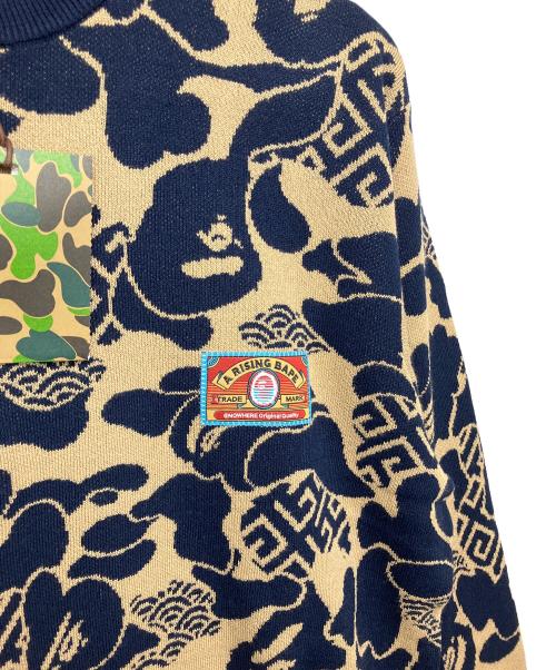 A BATHING APE（アベイシングエイプ）A BATHING APE (アベイシングエイプ) ニット ネイビー サイズ:L　 未使用品の古着・服飾アイテム