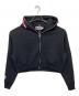 A BATHING APE（アベイシングエイプ）の古着「SHARK CROPPED FULL ZIP HOODIE」｜ブラック
