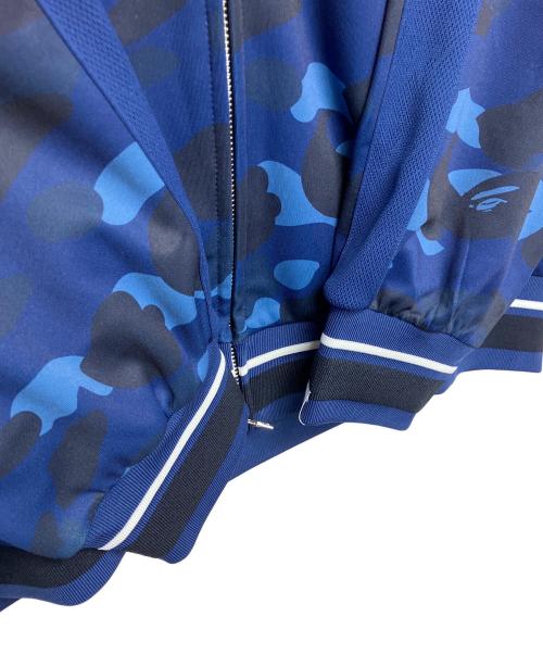 A BATHING APE（アベイシングエイプ）A BATHING APE (アベイシングエイプ) COLOR CAMO SHARK RELAXED FIT HOODIE TRACK JACKET ネイビー サイズ:2XLの古着・服飾アイテム