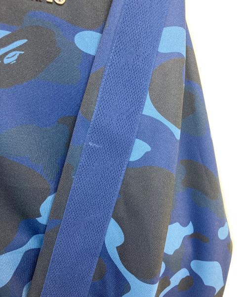 A BATHING APE（アベイシングエイプ）A BATHING APE (アベイシングエイプ) COLOR CAMO SHARK RELAXED FIT HOODIE TRACK JACKET ネイビー サイズ:2XLの古着・服飾アイテム
