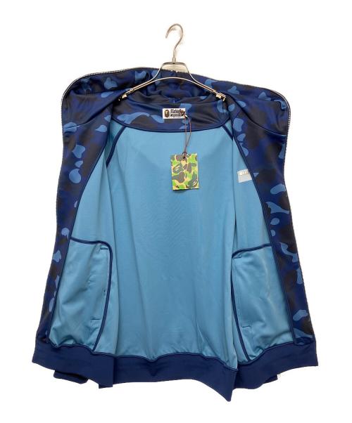 A BATHING APE（アベイシングエイプ）A BATHING APE (アベイシングエイプ) COLOR CAMO SHARK RELAXED FIT HOODIE TRACK JACKET ネイビー サイズ:2XLの古着・服飾アイテム