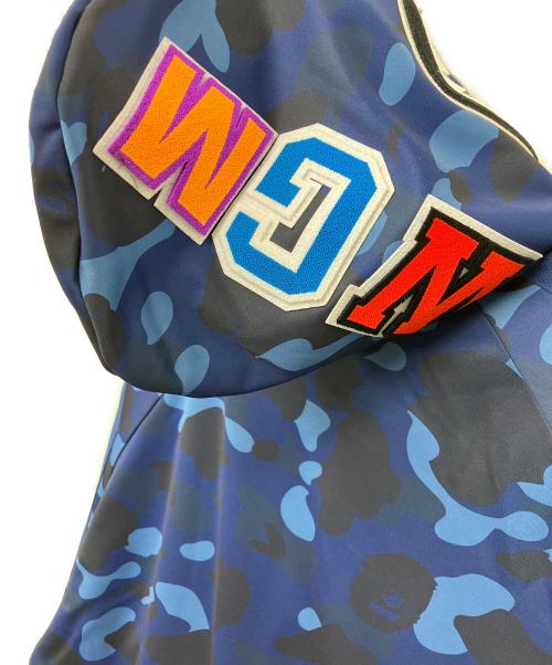 A BATHING APE（アベイシングエイプ）A BATHING APE (アベイシングエイプ) COLOR CAMO SHARK RELAXED FIT HOODIE TRACK JACKET ネイビー サイズ:2XLの古着・服飾アイテム