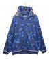A BATHING APE（アベイシングエイプ）の古着「COLOR CAMO SHARK RELAXED FIT HOODIE TRACK JACKET」｜ネイビー