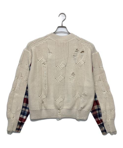 BAPY（ベイピー）BAPY (ベイピー) DISTRESSED SWEATER ベージュ サイズ:S 未使用品の古着・服飾アイテム