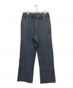 A BATHING APEアベイシングエイプ）の古着「ONE POINT RELAXED FIT WIDE LEG SWEATPANTS」｜チャコールグレー