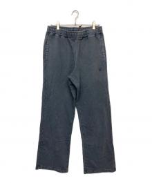 A BATHING APE（アベイシングエイプ）の古着「ONE POINT RELAXED FIT WIDE LEG SWEATPANTS」｜チャコールグレー