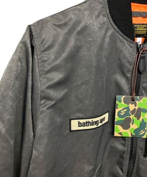 A BATHING APE（アベイシングエイプ）A BATHING APE (アベイシングエイプ) MULTI PATCH BOMBER JACKET ブラック サイズ:M 未使用品の古着・服飾アイテム