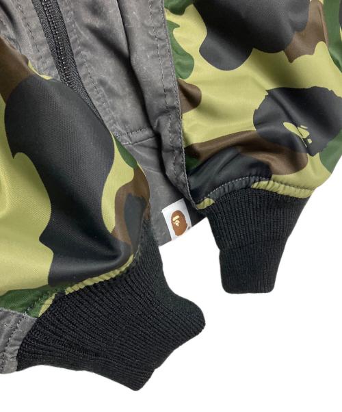 A BATHING APE（アベイシングエイプ）A BATHING APE (アベイシングエイプ) MULTI PATCH BOMBER JACKET ブラック サイズ:M 未使用品の古着・服飾アイテム