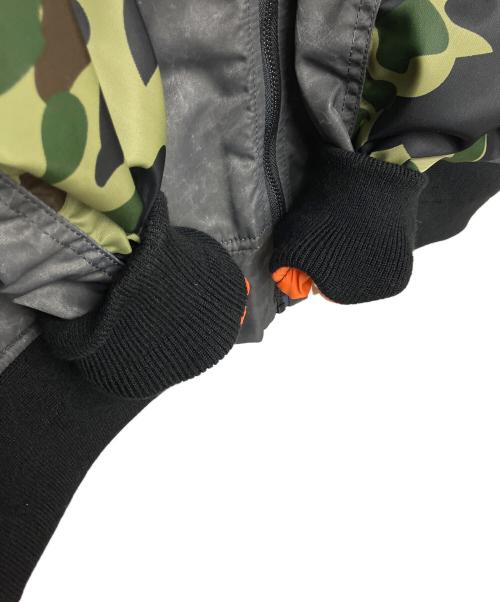 A BATHING APE（アベイシングエイプ）A BATHING APE (アベイシングエイプ) MULTI PATCH BOMBER JACKET ブラック サイズ:M 未使用品の古着・服飾アイテム