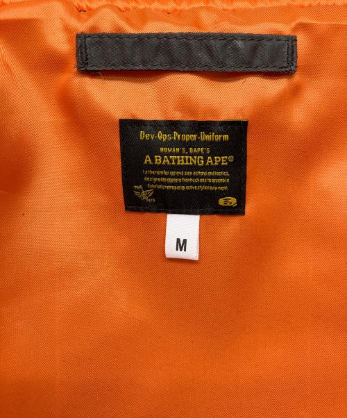 A BATHING APE（アベイシングエイプ）A BATHING APE (アベイシングエイプ) MULTI PATCH BOMBER JACKET ブラック サイズ:M 未使用品の古着・服飾アイテム