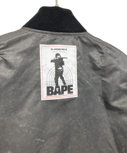 A BATHING APE（アベイシングエイプ）A BATHING APE (アベイシングエイプ) MULTI PATCH BOMBER JACKET ブラック サイズ:M 未使用品の古着・服飾アイテム
