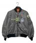 A BATHING APE（アベイシングエイプ）の古着「MULTI PATCH BOMBER JACKET」｜ブラック